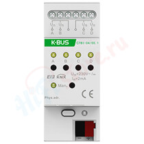 Релейный модуль DIN-реечный сухих контактов 4-канальный GVS KNX Binary Input 4-Fold