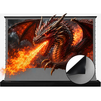 Напольный моторизованный экран Vividstorm TITAN Motorized Tension Floor Rising Obsidian Long-Throw ALR Screen 200
